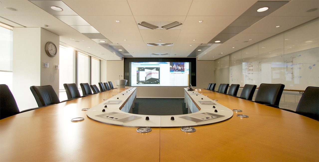 Corporate Event — Corporate event environment with branded surfaces.